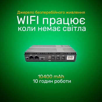 ИБП для роутера 36 Вт Voltronic DC1036P 5/9/12/15/24V 10400mAh Бесперебойник для WI-Fi UPS для роутера