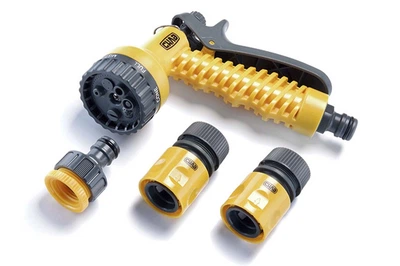 Набор для полива Сила - 1 пистолет x 1 адаптер 1/2" x 3/4" x 2 коннектора 1/2" (4шт) (551283)