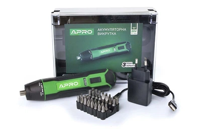 Викрутка акумуляторна Apro-SD-1 1 шт.
