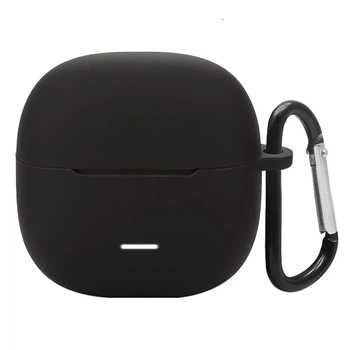 Силиконовый чехол для наушников Xiaomi Redmi Buds 6 Lite, Hang Case, черный, ультратонкий защитный кейс толщиной 2 мм, защита от царапин, пыли и ударов, компактный, с карабином для крепления, ArmorStandart (ARM81086)