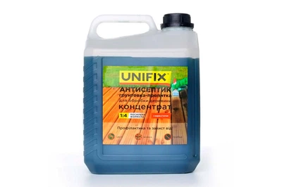 Антисептик грунтовка-пропитка для обработки древесины Unifix 5кг x 1:4 концентрат (951165)