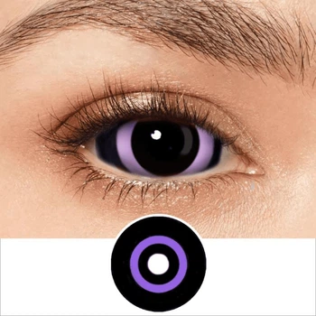 Склеральные линзы фиолетовые на весь глаз ELITE Lens Хорор Фиолет 2 шт