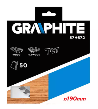 Диск для пилки Graphite 190 x 30 мм 57H672 (5902062576729)