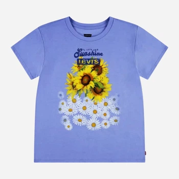 Подростковая футболка для девочки Levi's 579192066 158 см Голубая (1159818521)