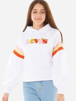 Детское теплое худи для девочки Levi`s 68730301 110-116 см Белое (1159818014)