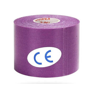 Кинезиологический тейп Kinesiology Tape M 5см - 5м кинезиологическая лента Purple (17018)