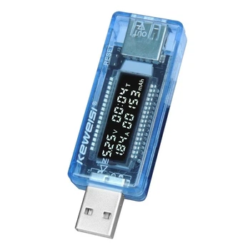 USB тестер вольтметр, амперметр, тестер зарядок, Keweisi KWS-V20