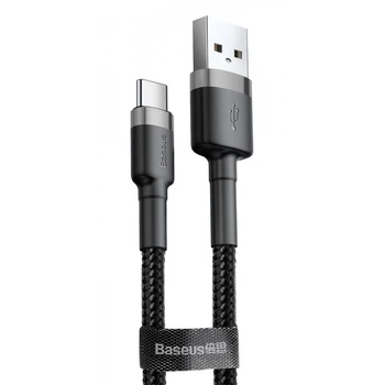 Кабель Baseus Cafule Type-C 3A (0.5m) black