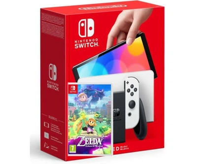 Игровая консоль Nintendo Switch (OLED model) White + Игра The Legend of Zelda: Echoes of Wisdom (русские субтитры)