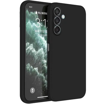 Чехол Fiji Full Soft Premium для Samsung Galaxy M35 5G (M356) противоударный бампер с микрофиброй Black