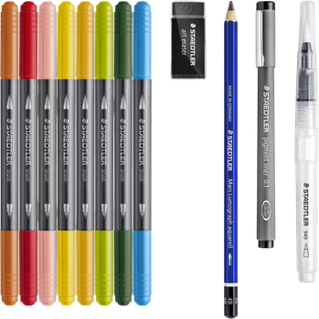 Набір для малювання Staedtler Floral Watercolour Set 61 3001-1 12 шт (4007817076781)