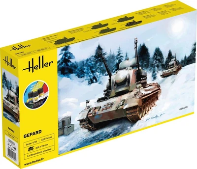 Збірна модель 1/35 самохідна артилерія Gepard Стартовий набір Heller 57127