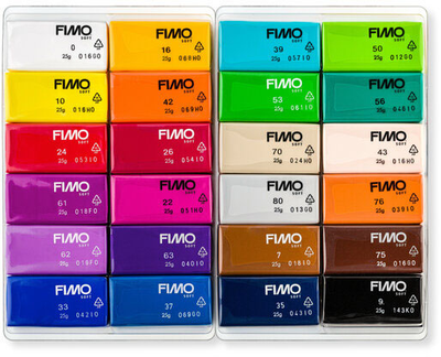 Набір полімерної глини Fimo Soft Basic 24 кольори x 25 г (4007817053454)