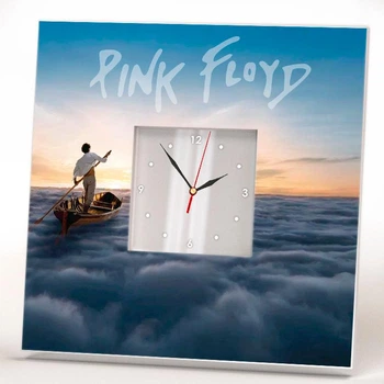 Часы "Группа Pink Floyd. Пинк Флойд" подарок для фанатов, музыкантов, любителей рок музыки, украшение в бар