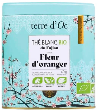 Herbata biała Terre d'Oc Bio Fleur d'Oranger 40 g (3700324436024)