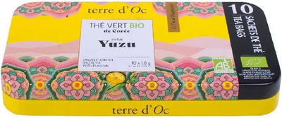 Herbata zielona Terre d'Oc Bio Yuzu 10 x 1.8 g (3700324436291)