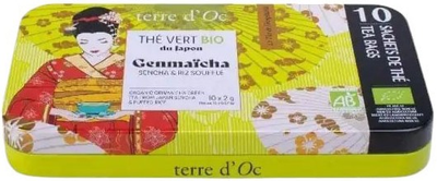 Зелений чай Terre d'Oc Bio Genmaïcha 10 х 2 г (3700324436260)