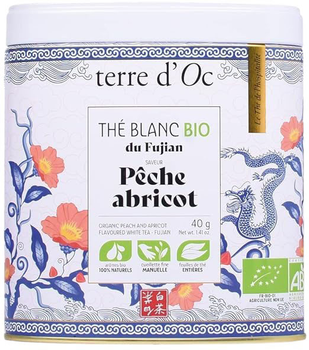 Білий чай Terre d'Oc Bio Peche Abricot 40 г (3700324419621)