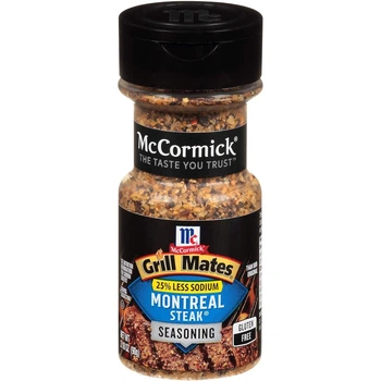 Приправа McCormick Grill Mates Montreal Steak Less Sodium для стейков 90 г
