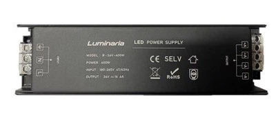 Блок питания LUMINARIA B-24V-400W 220х63х30 IP20