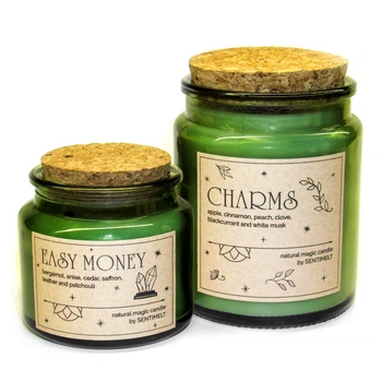 Чарівний грошовий набір із двох соєвих аромасвічів SENTIMELT Easy Money 100 г + Charms 200 г (SM0112СEM)