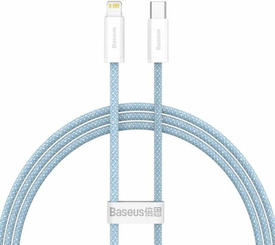 Кабель для Iphone на 1м. Type-C to Lightning Dynamic Series 2.4A Blue, Baseus для зарядки та передачі даних (CALD000003)