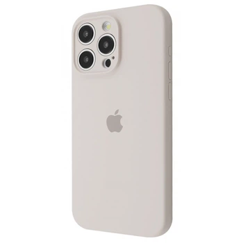 Чехол силиконовый с закрытой камерой WAVE Premium Silicone Case Camera Protection для Apple iPhone 14 Pro Max antique white