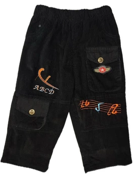 Брюки для хлопчика вельвет на флісі TopLight 8002 розмір 80 см чорний