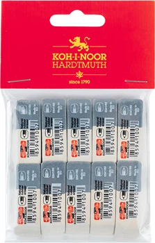 Набор ластиков Koh-i-Noor SunPearl 6541 полибег 10 шт (6541/80/10/P)