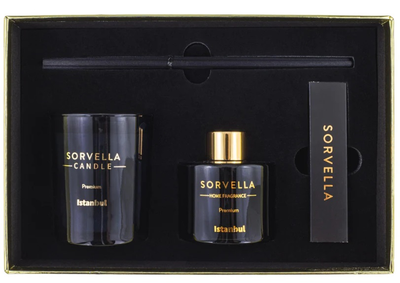 Zestaw upominkowy Sorvella Perfume Istanbul Dyfuzor zapachowy 120 ml + Świeca zapachowa 170 g + Zapałki (5905489910732)