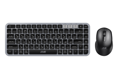 Клавиатура и мышь беспроводная 2E MK430 WL/BT Black/Grey (2E-MK430WBGR_UA)
