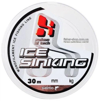 Леска монофильная зимняя Salmo HI-TECH ICE SINKING 30m 0,08мм (18306) 4505-008