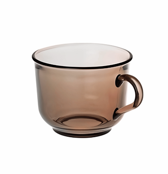 Чашка 220 мл "black coffe" димка Mazhura стекло дымчастый (mz689117)