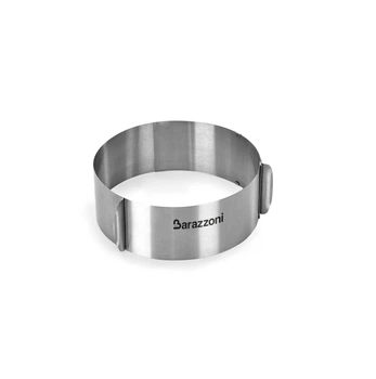 Раздвижное кольцо для торта my utensil16-30 см Barazzoni нержавеющая сталь металлический (8640033000)