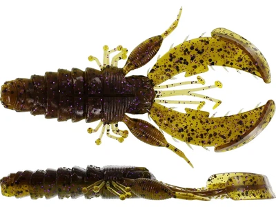 Силикон Westin CreCraw Creaturebait 10cm 12g Green Pumpkin Purple (4шт/уп) (141685) P151-565-010