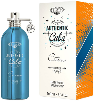 Туалетна вода для чоловіків Cuba Authentic Citrus 100 мл (5425039222820)