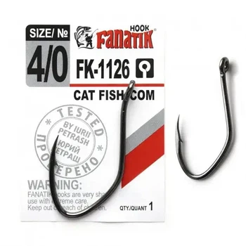 Крючок Fanatik FK-1126 CAT FISH/ СОМ №4/0 (35387) FK-1126-4_0
