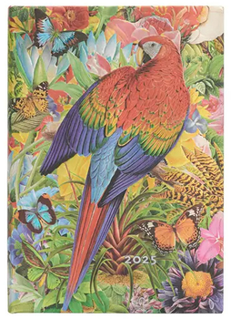 Kalendarz Paperblanks 2025 Tropical Garden Midi tygodniowy vertical (9781408757871)