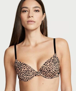 Бюстгальтер з кісточками Victoria's Secret Cameo Basic Animal 34В Леопардовий