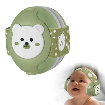 Наушники детские противошумные Baby Earmuffs наушники для детей до 36 месяцев, цвет: Зеленый