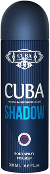 Dezodorant Cuba Original Cuba Shadow For Men w sprayu 200 ml (5425039221687)