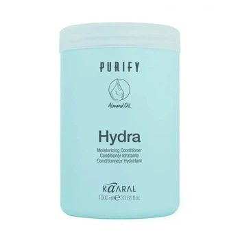 Зволожуючий крем-кондиціонер Kaaral Purify Hydra Moisturizing Conditioner з протеїнами рисового молочка та мигдальною олією 1000 мл