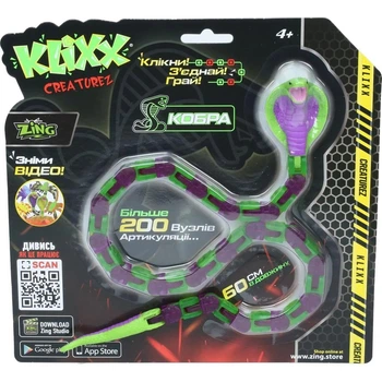 Кобра Zing Klixx Creaturez Fidget бузково-зелена
