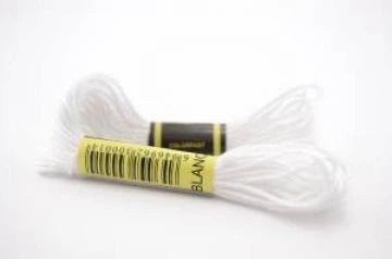 Нитки муліне для вишивки СХС BLANC-білі, 8 м