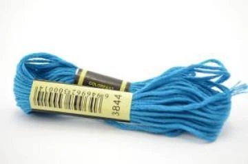 Нитки мулине для вышивки СХС 3844 , голубой 8 м