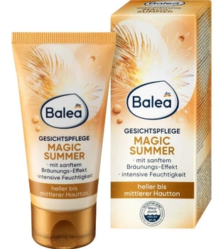 Крем для лица увлажняющий для загара Balea Gesichtscreme Magic Summer 50мл 4066447154962