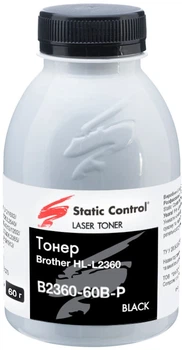 Тонер Static Control Brother HL-L2360 60 г Black (фасованный) (B2360-60B-P)