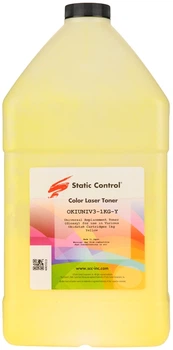 Тонер Static Control 3 Okidata универсальный 1 кг Глянцевый Yellow (OKIUNIV3-1KG-Y)