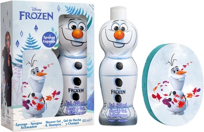 Набор Air Val International Frozen Olaf Шампунь-гель 1Д 2 в 1 400 мл + Мочалка (8411114092171)