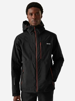 Куртка демисезонная с капюшоном мужская Regatta Wentwood IX RMP375-07P S Черная (5063019738000)